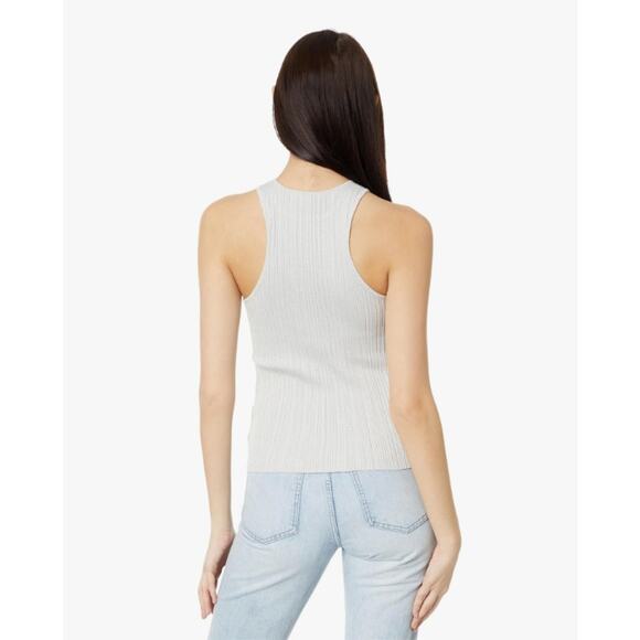 The Signature Shimmer Knit Cutaway Sweater Tank - Picture 3 of 4